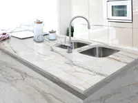 Кварцевый агломерат Calacatta Borghini
