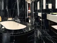 Мрамор Negro Marquina