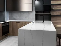Кварцевый агломерат Calacatta Extra