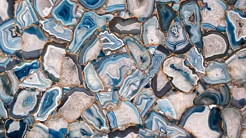 Агат Agate Delta Light With Gold Inlay