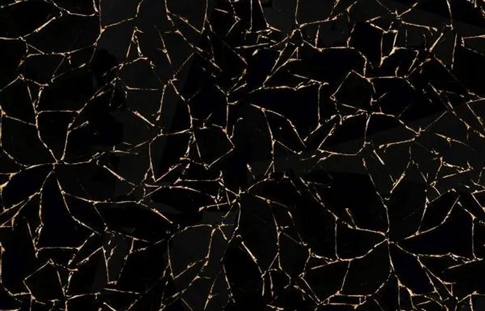 Обсидиан Obsidian With Gold Inlay