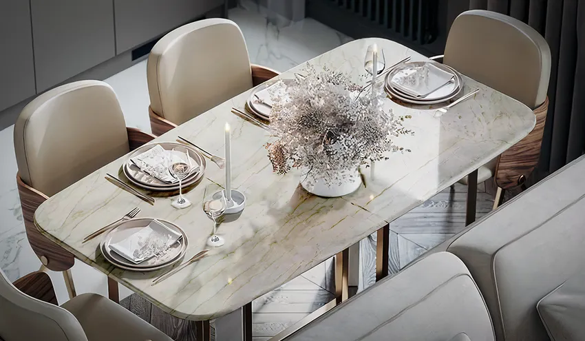 Кварцит Calacatta Lux