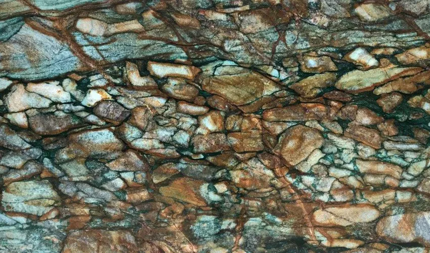 Кварцит Breccia Fuchsite